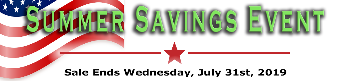 Sale Ends July 31, 2019 Sale Ends Wednesday, July 31st, 2019
